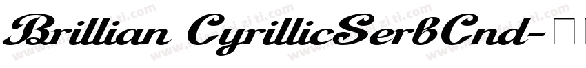 Brillian CyrillicSerbCnd字体转换